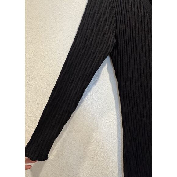 Vintage Carole Little Petite Size P Textured Button Front Long Cardigan Knit - Picture 7 of 8